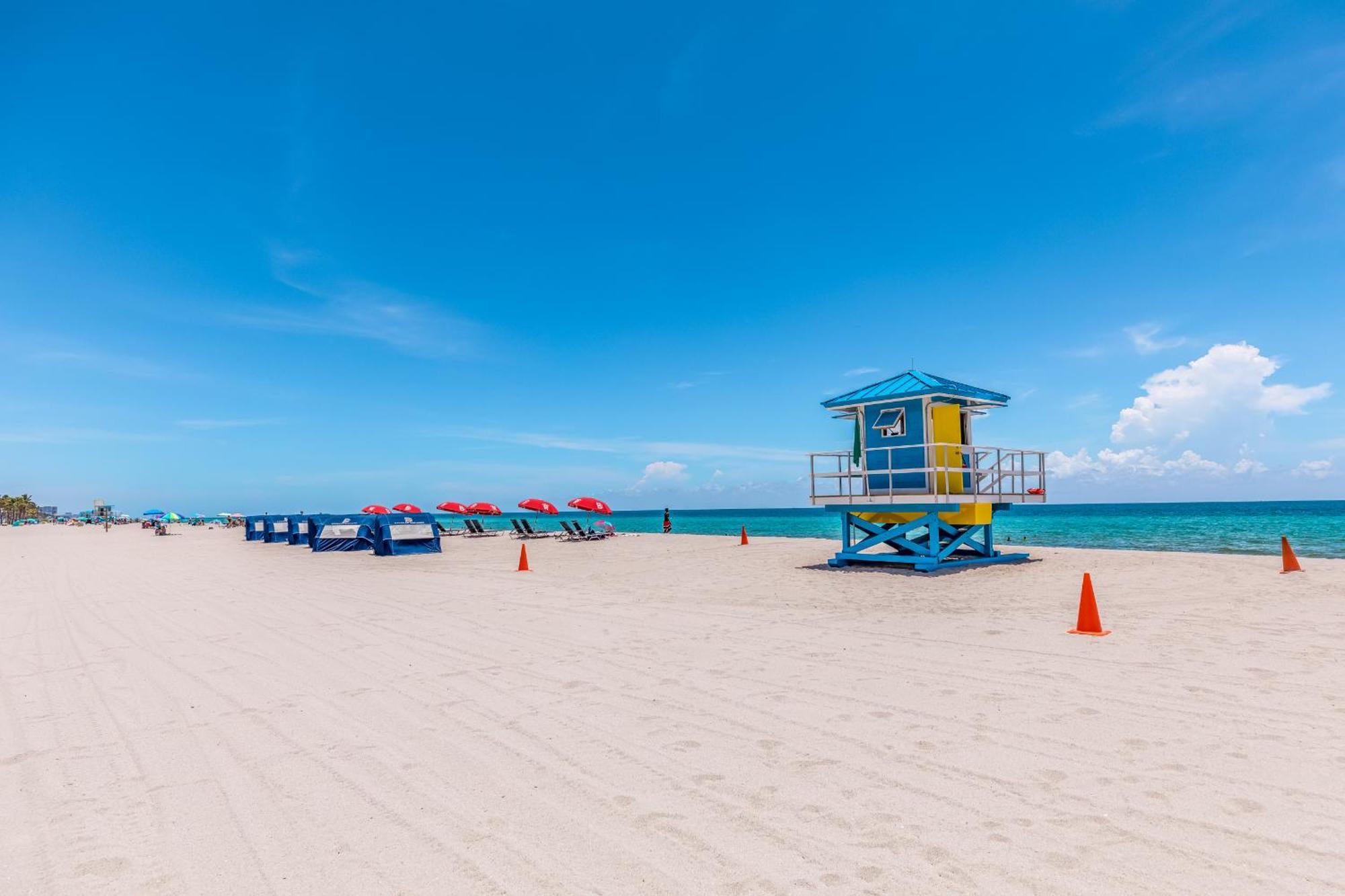 Stylish Private Beach Condo In Hollywood Fl, 3Min Walk To Hollywood Beach Exterior foto